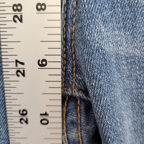 Blank NYC Reade Crop Patchwork High Rise Jeans Size 28 - Picture 9 of 13